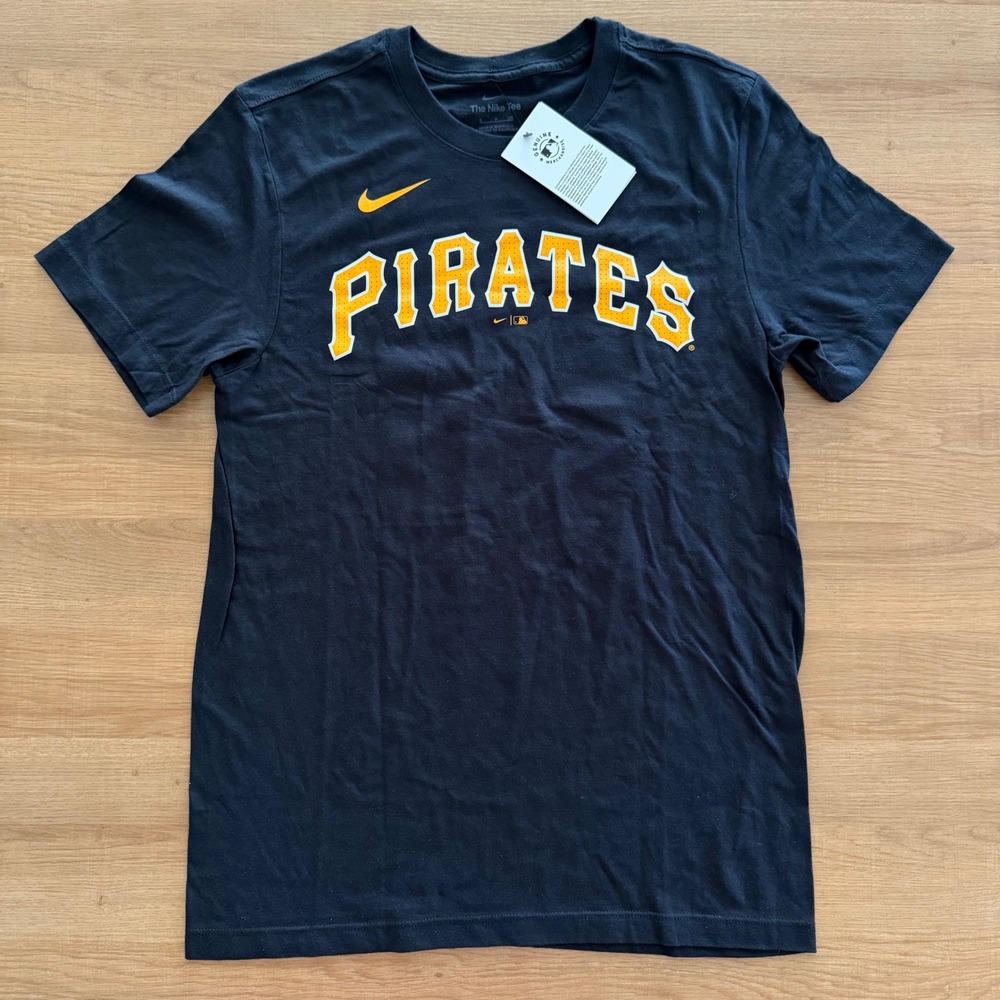 Nike MLB Pittsburgh Pirates Ke'Bryan Hayes 13 T-Shirt Mens Small Black Baseball